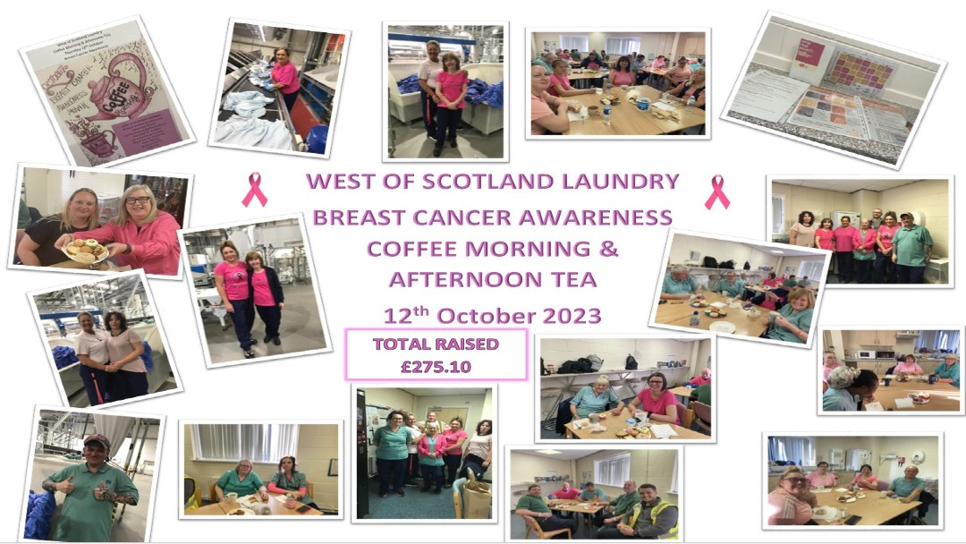 Images of West of Scotland Laundry Breast Cancer Awareness Coffee Morning and Afternoon Tea
