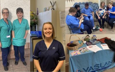 UHW staff and volunteers behind staff health and wellbeing week