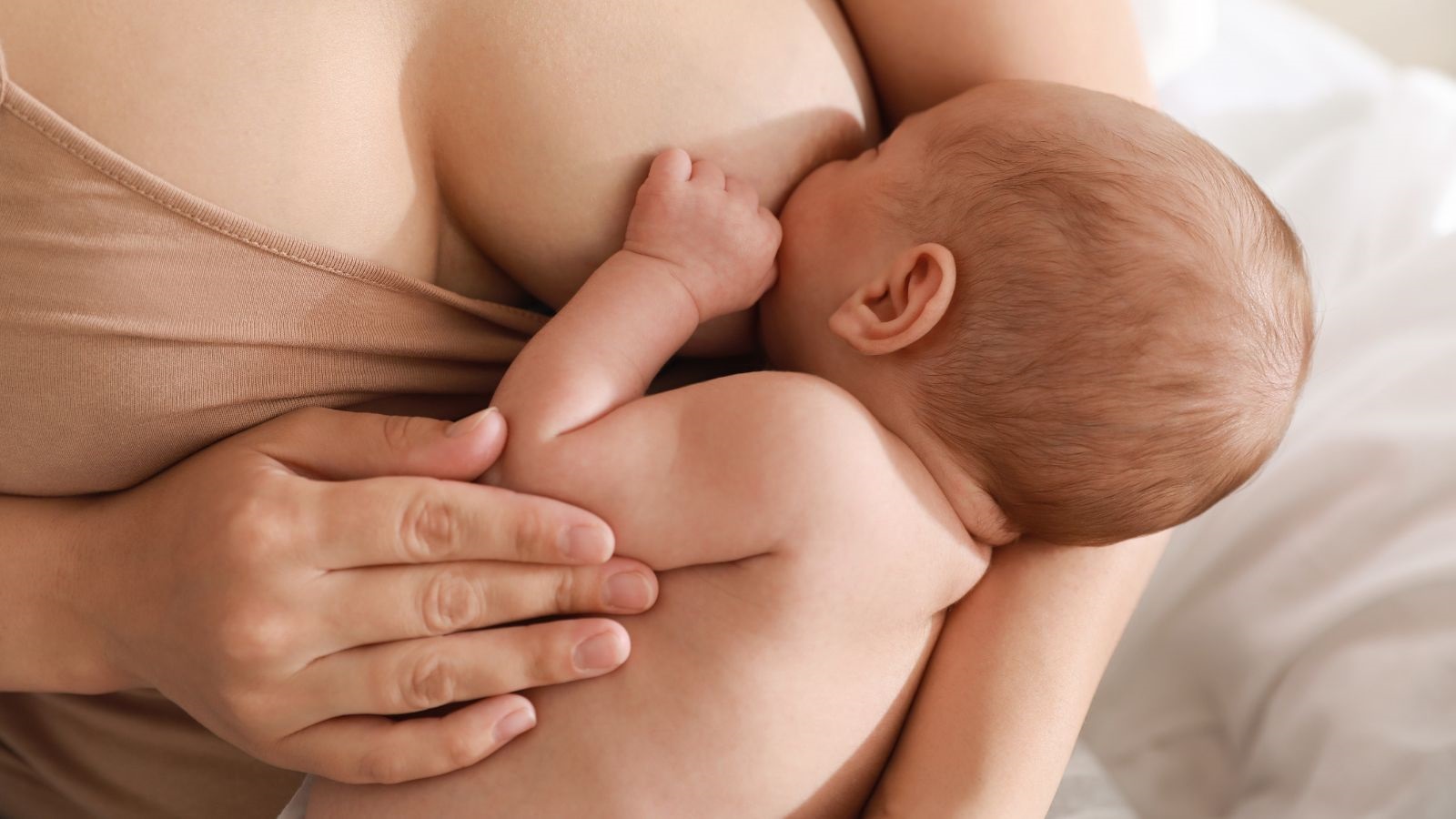 a woman breastfeeding
