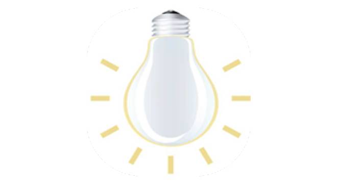 a lightbulb