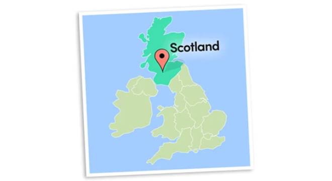 map of scotland