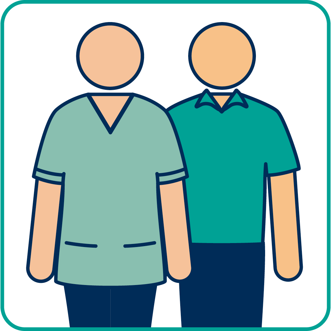 Reception, porters<br />
and domestic staff<br />
Our uniforms<br />
• Dark/mid-green top/tunic<br />
• Navy blue trousers<br />
Our role<br />
Non-clinical staff supporting<br />
the day-to-day running<br />
of Emergency Dept.