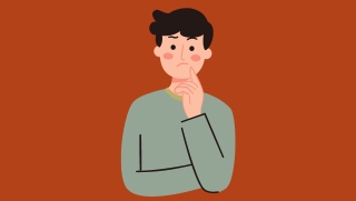 man looking confused