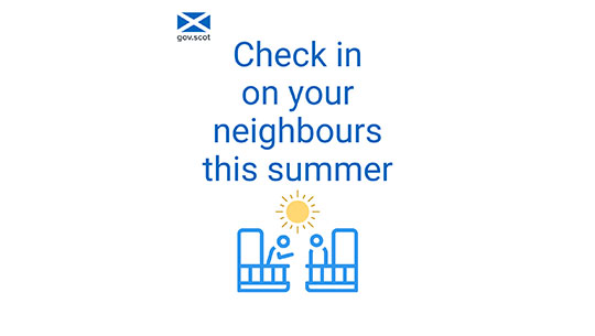 Check in on your neighbours this summer