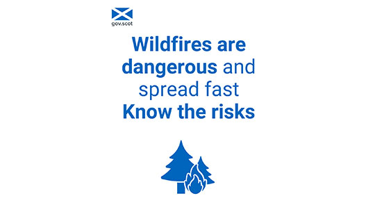 Wildfires are dangerous and spread fast. Know the risks