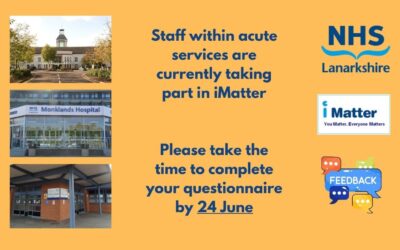 Teams within acute services take part in iMatter