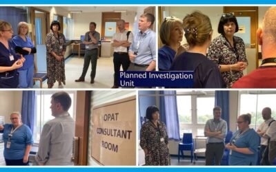 Inspiring tour of hospital units during patient flow improvement focus