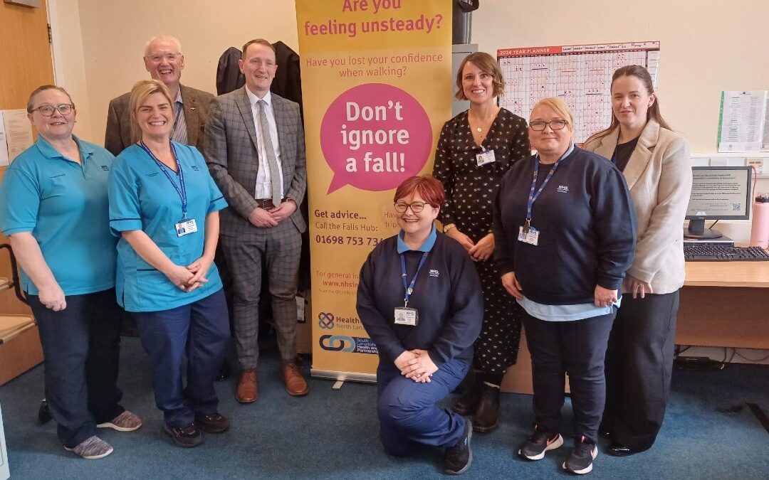 Local MSP visits Falls team