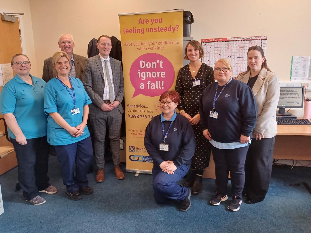Fulton MacGregor MSP with Falls team