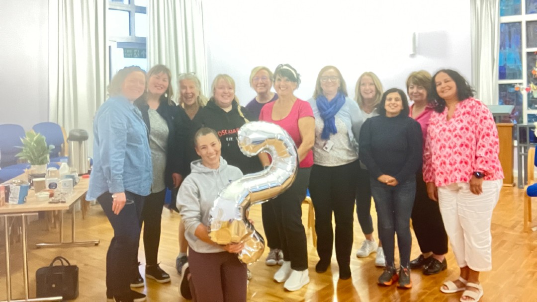 Photograph of members of University Hospital Wishaw menopause support group