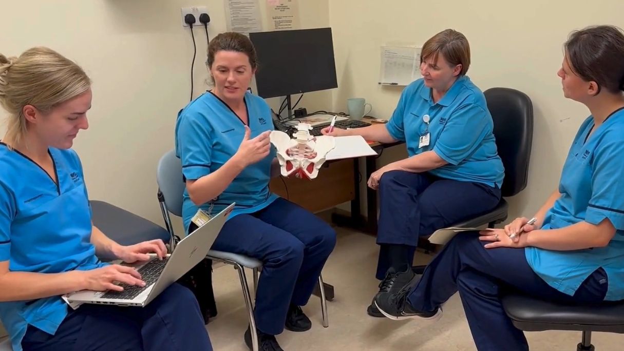 Big Shout Out to the pelvic physiotherapy team