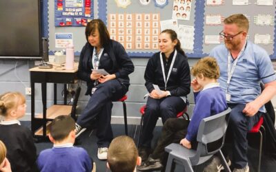 Primary pupils delighted to learn about community nursing
