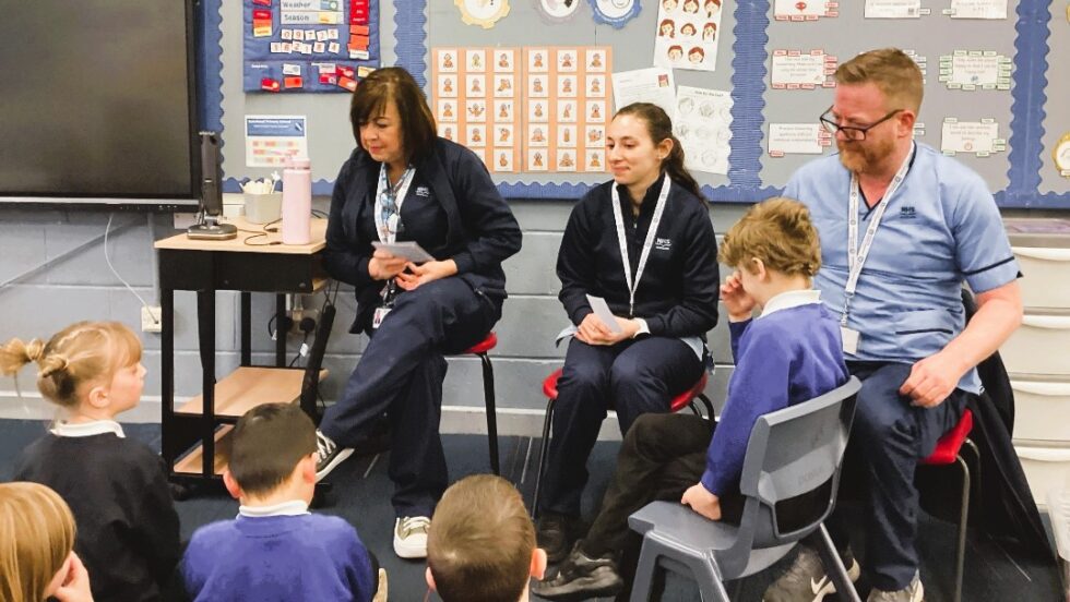 Primary pupils delighted to learn about community nursing | NHS Lanarkshire