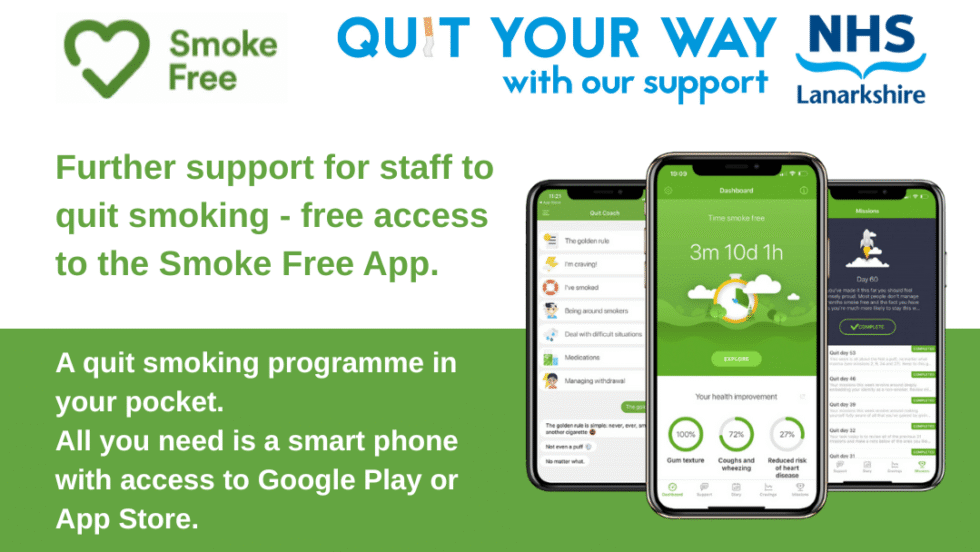 Smoke Programer App A smoke-free and ‘appier future | NHS Lanarkshire
