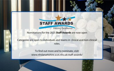 Nominations now open for NHS Lanarkshire Staff Awards 2025