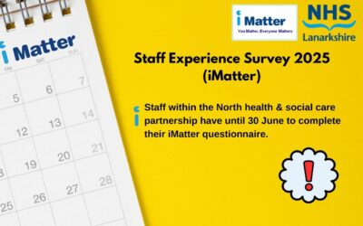 Deadline for staff within North health & social care partnership to take part in iMatter