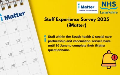 iMatter deadline for teams within South Lanarkshire HSCP and vaccination service