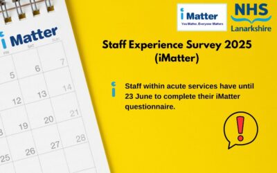 Director of acute services encourages staff to take part in iMatter