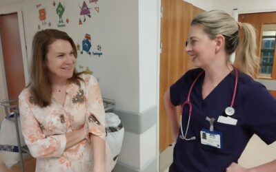 Paediatrics unit welcomes chief executive visit