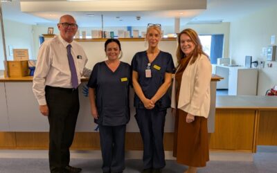 NHS Lanarkshire Chief Executive visits Kilbryde Hospice to reaffirm commitment to partnership working