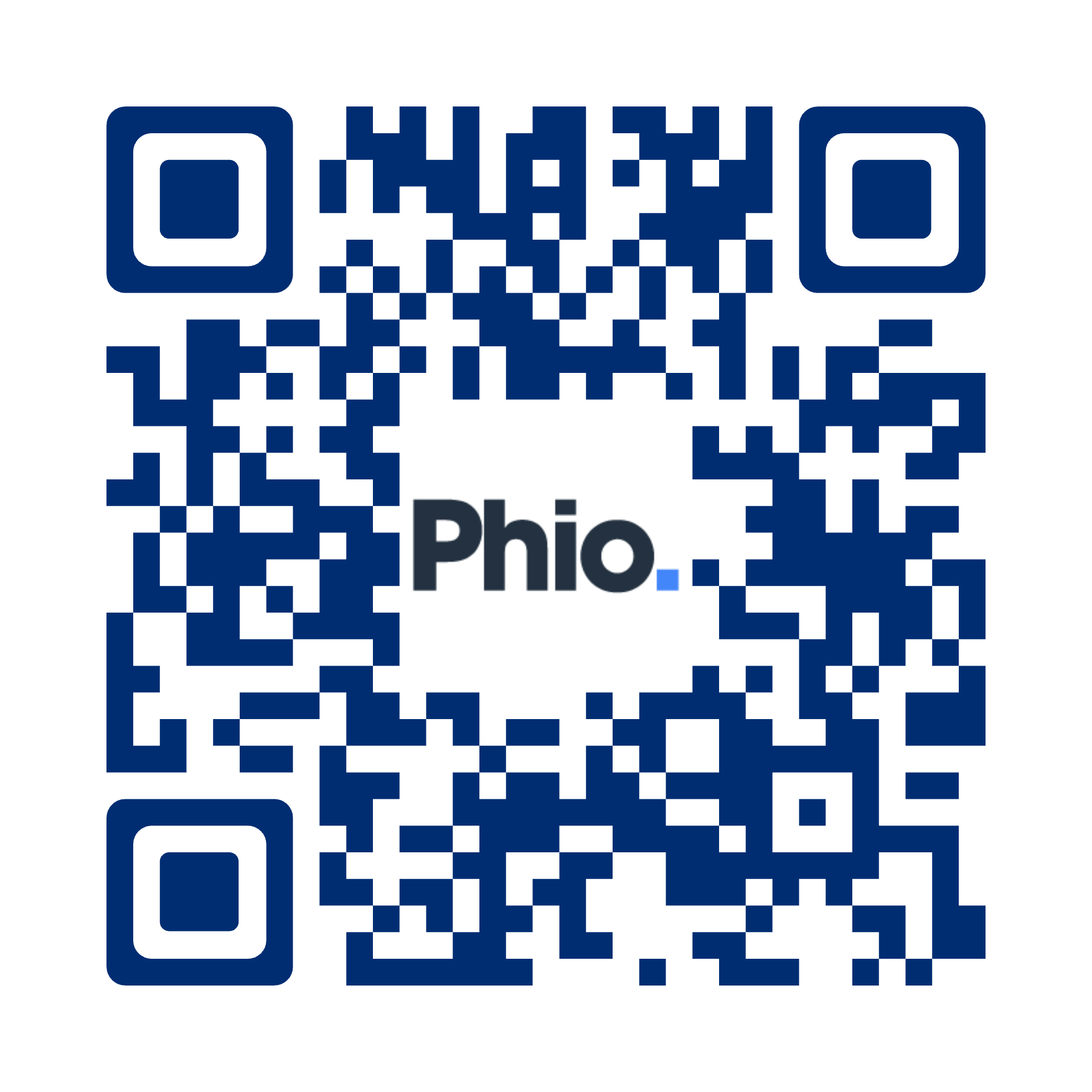 Phio self assessment QR code
