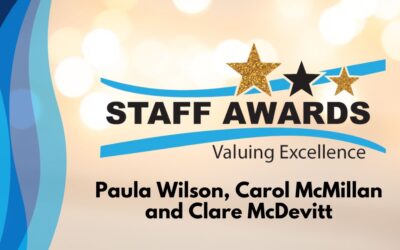 Staff Awards finalist – Paula Wilson, Carol McMillan and Clare McDevitt