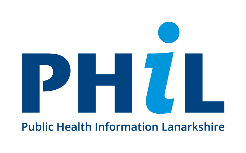 PHIL ID (on white) Public Health Information Lanarkshire logo