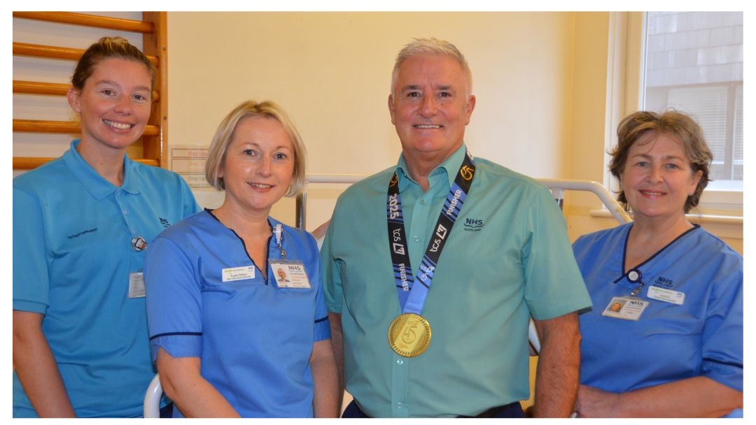 Jim Waddell and cardiac team – Pulse Photograph of Angela Watson, Lynne Li, Jim Waddell and Fiona Brambley