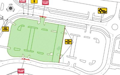 University Hospital Wishaw car park work this weekend