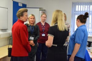 During the visit, The Princess Royal was shown how teams work alongside partners from Primary Care, the Scottish Ambulance Service and NHS 24 to assess demand and coordinate care across services. 