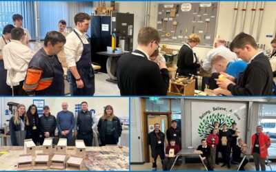 New Monklands: hospital project helps pupils build homes for wildlife