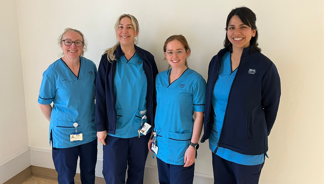 Paediatric dietitians – Pulse Photograph of Gillian Smith, Amanda Ferrett, Emma O'Donnell and Alessandra Harley