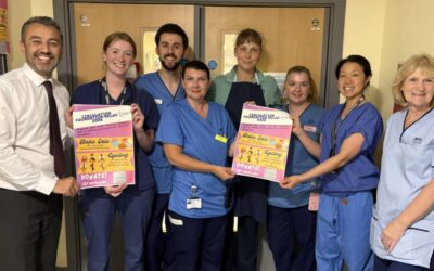 Vascular surgery staff in charity bike ride